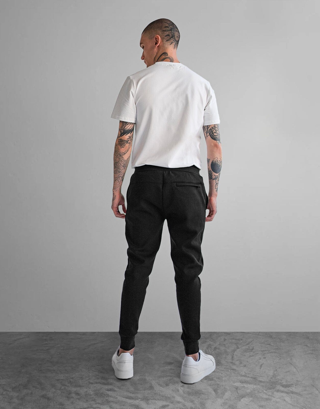 Fade Essential Sweatpants Black - Subwear